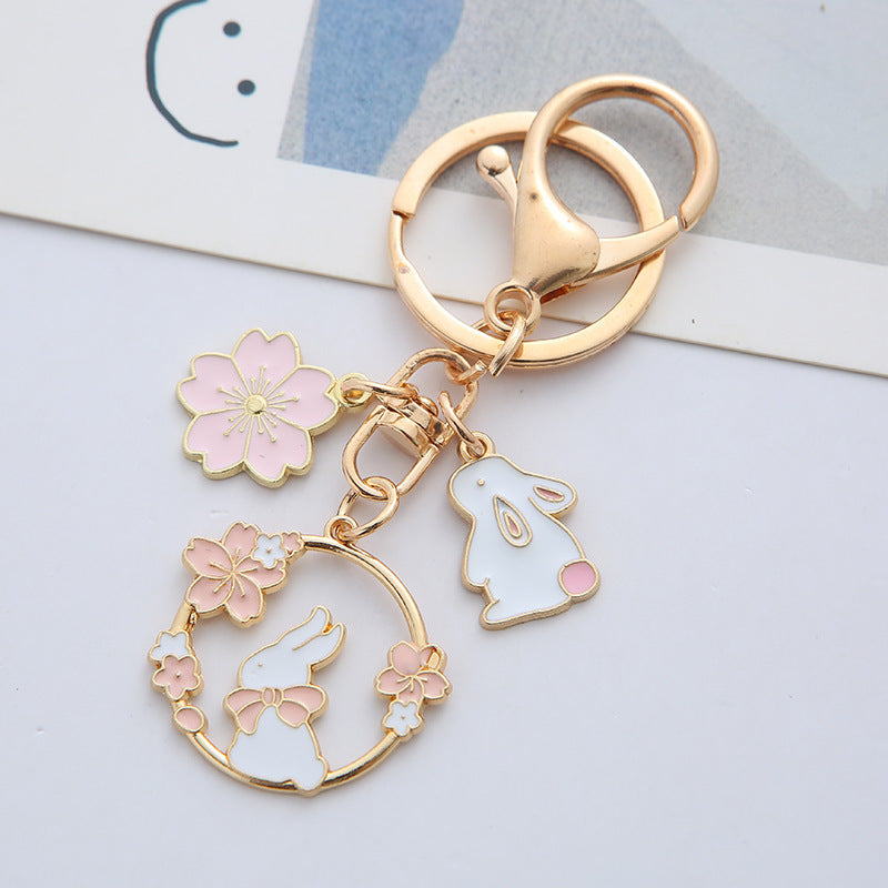 Cute Rabbit Cat Alloy Keychain Pendant - The Number 1 Things