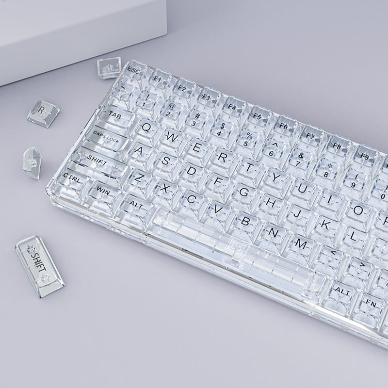 Transparent Bluetooth Wireless Tri-mode Mechanical Keyboard - The Number 1 Things