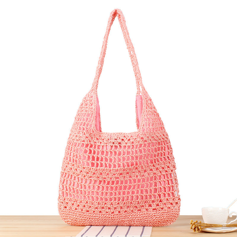 Large Capacity Hand-woven Simple Holiday Shoulder Bag - The Number 1 Things