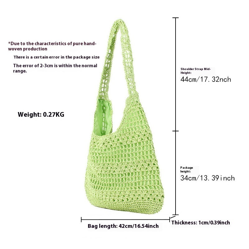 Large Capacity Hand-woven Simple Holiday Shoulder Bag - The Number 1 Things