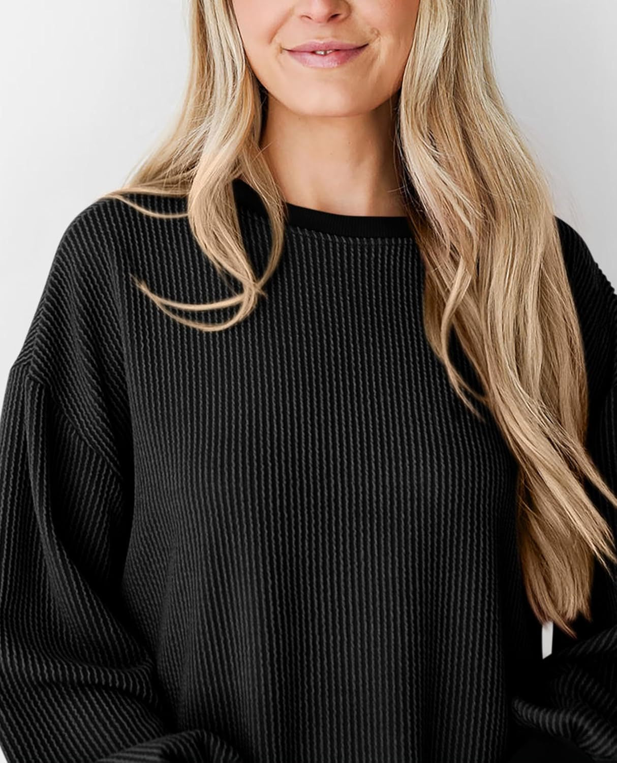 Crew Neck Sweatshirt Women's Top - The Number 1 Things