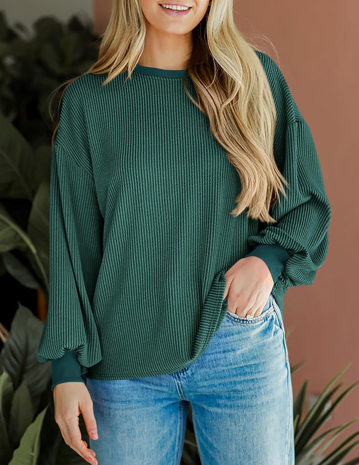 Crew Neck Sweatshirt Women's Top - The Number 1 Things