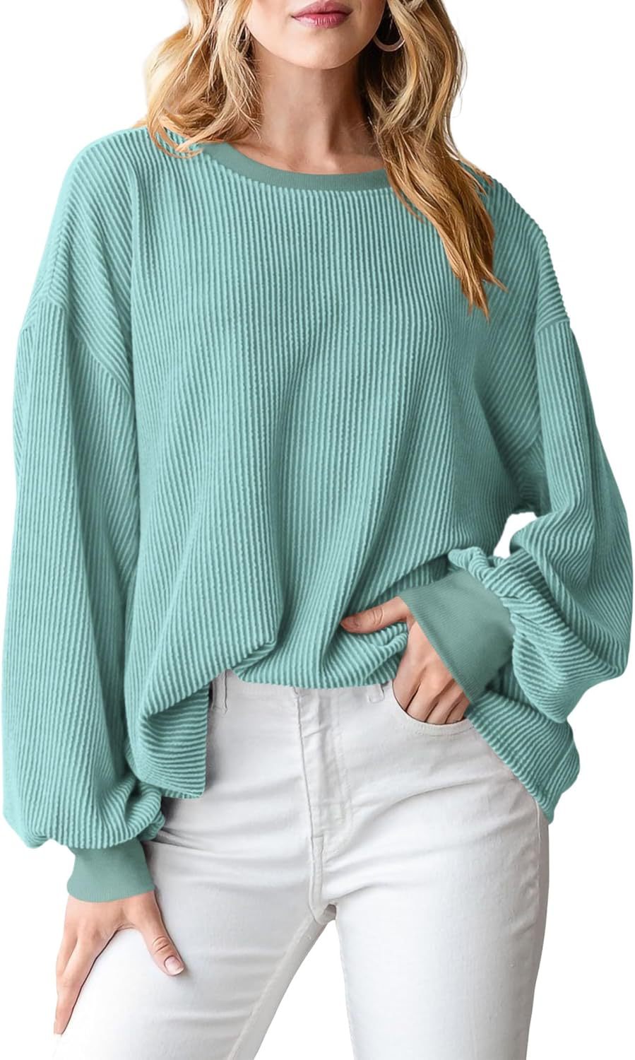 Crew Neck Sweatshirt Women's Top - The Number 1 Things