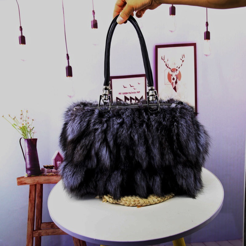 Fox Fur Bag Women's Fur Portable Shoulder Messenger - The Number 1 Things
