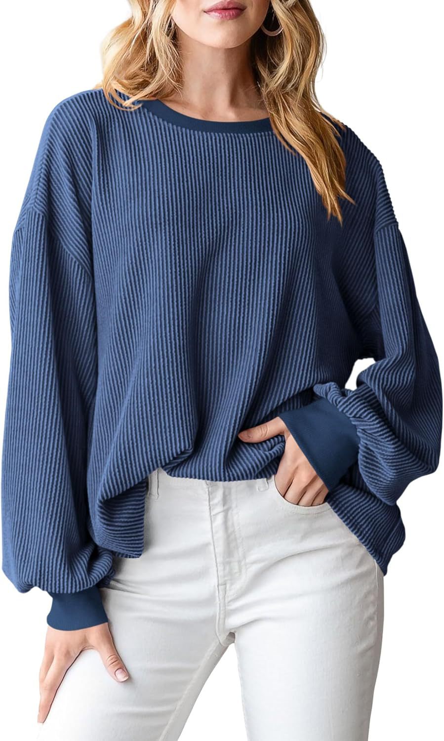 Crew Neck Sweatshirt Women's Top - The Number 1 Things
