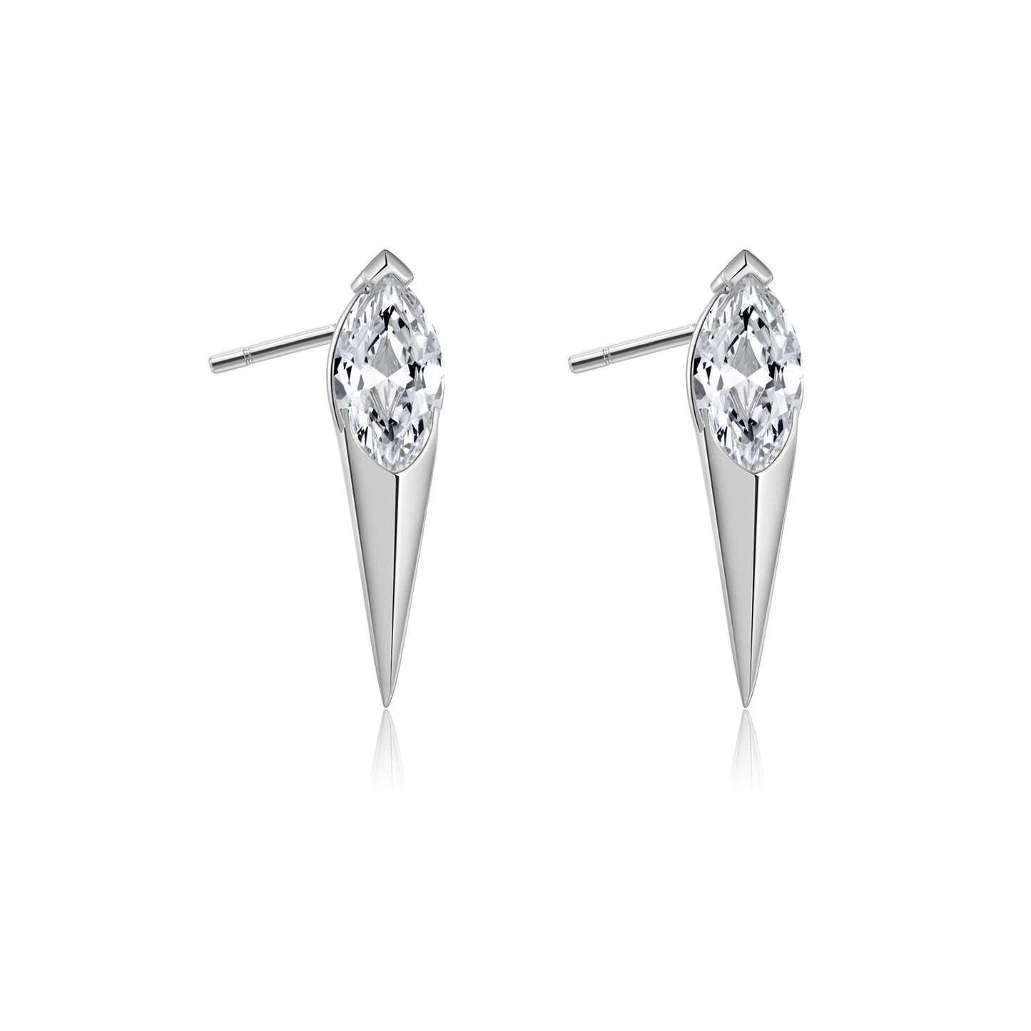 S925 Silver Stud Earrings Vintage Rivet Earrings Geometric Niche - The Number 1 Things
