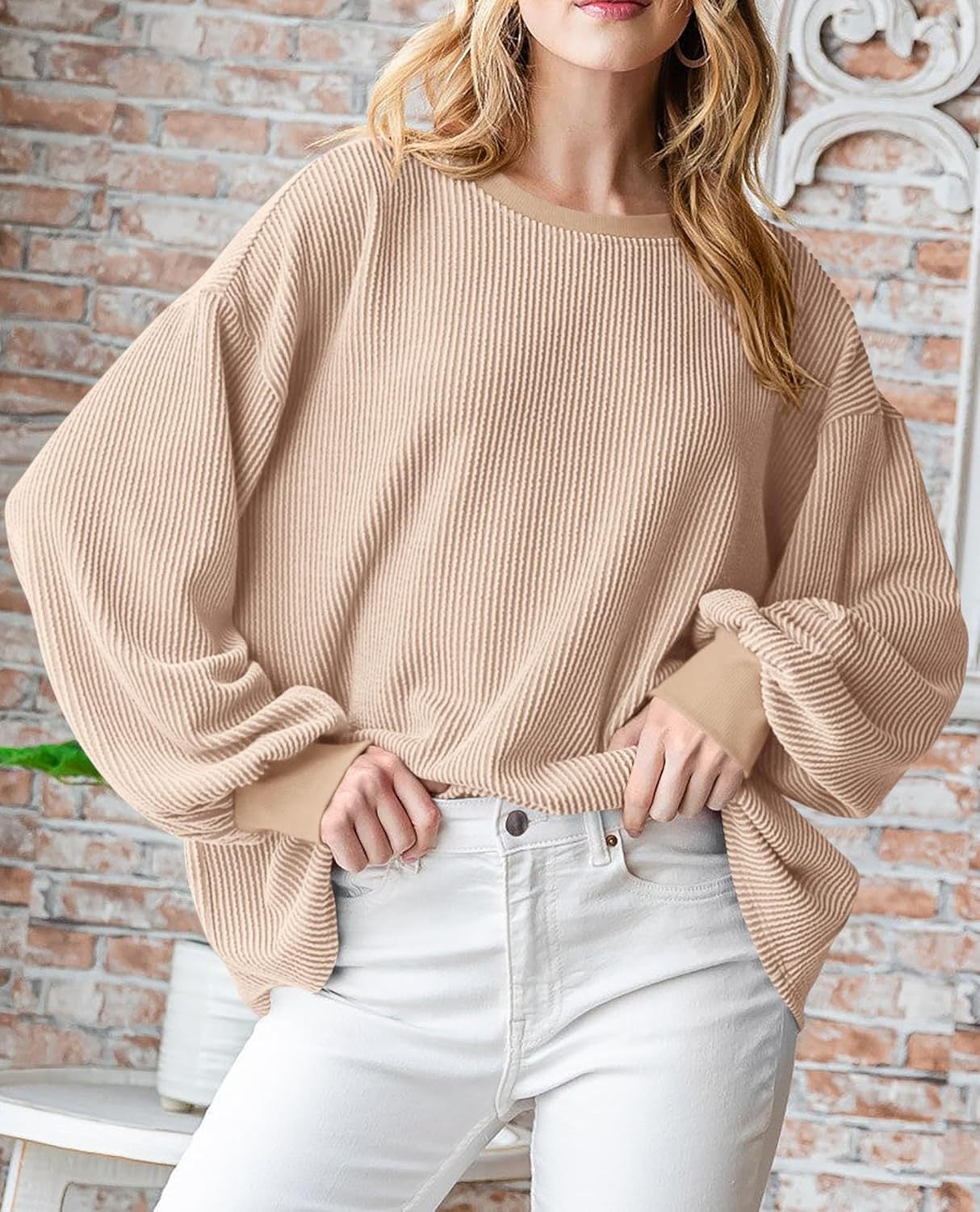 Crew Neck Sweatshirt Women's Top - The Number 1 Things