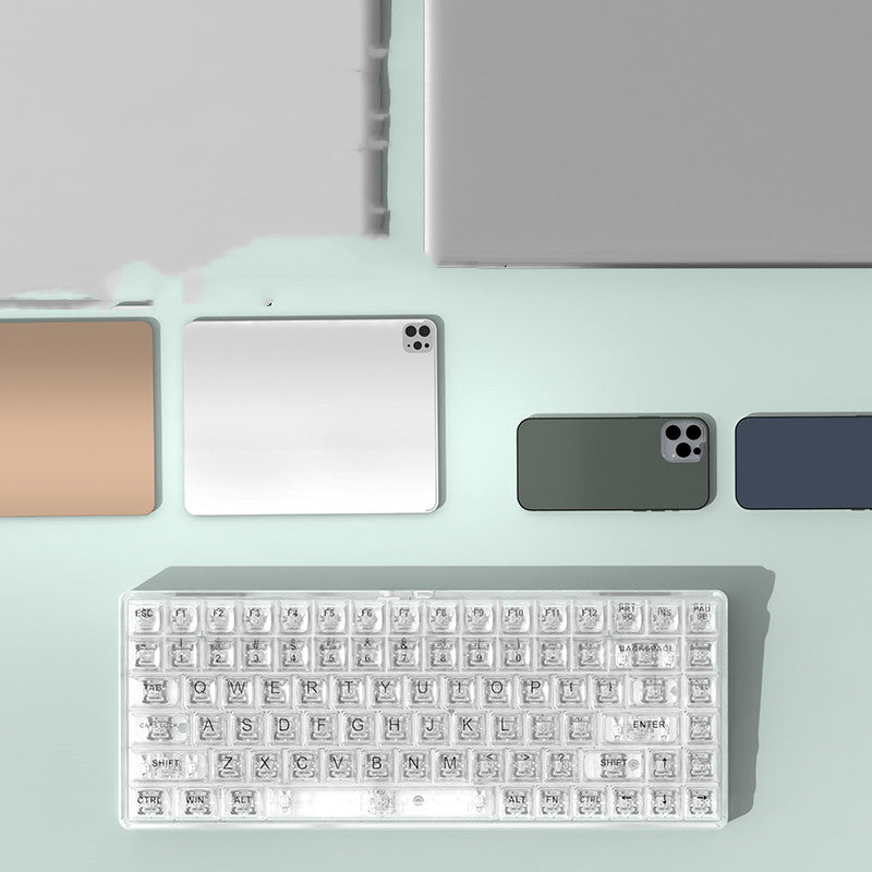 Fashion Transparent Wireless Bluetooth Mechanical Keyboard - The Number 1 Things