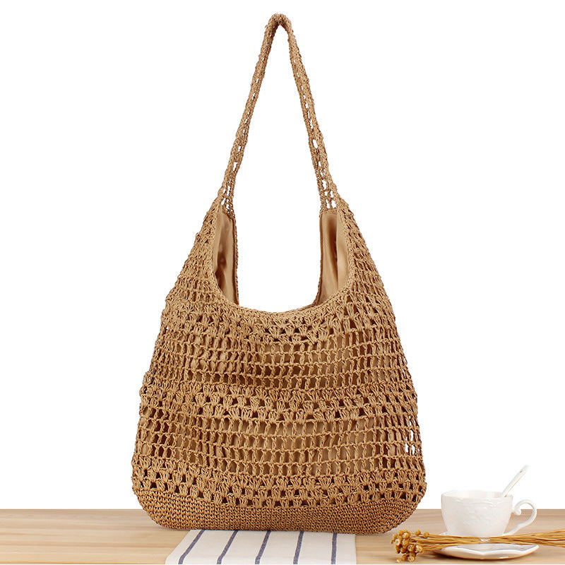 Large Capacity Hand-woven Simple Holiday Shoulder Bag - The Number 1 Things