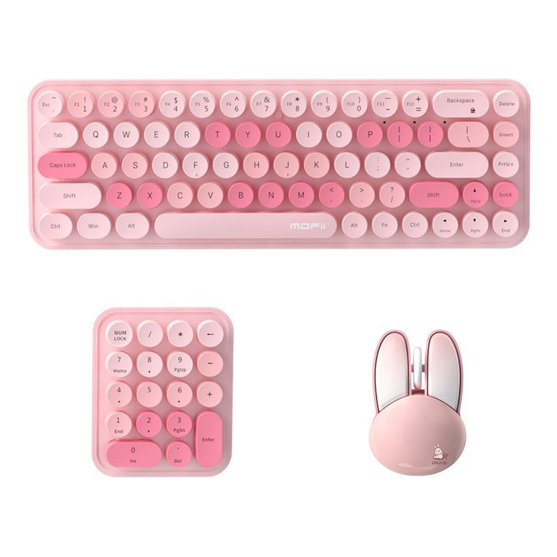 Wireless Keyboard And Mouse Three-piece Suit Cute Portable - The Number 1 Things