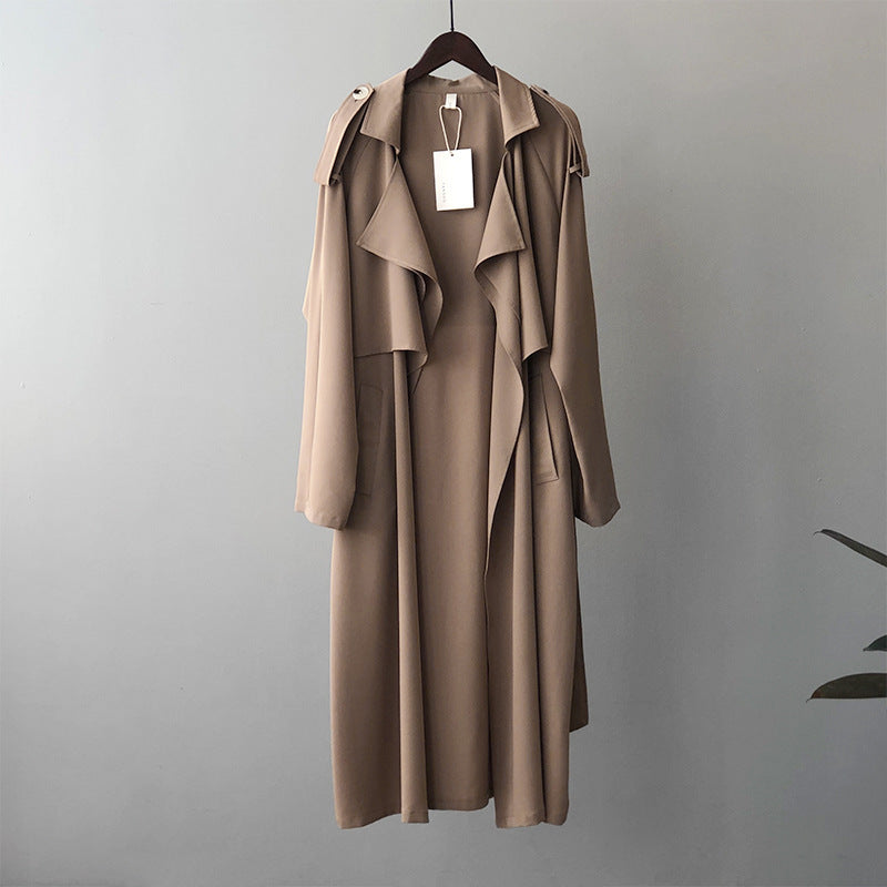 Elegant Long Trench Coat Women's Retro British Style - The Number 1 Things