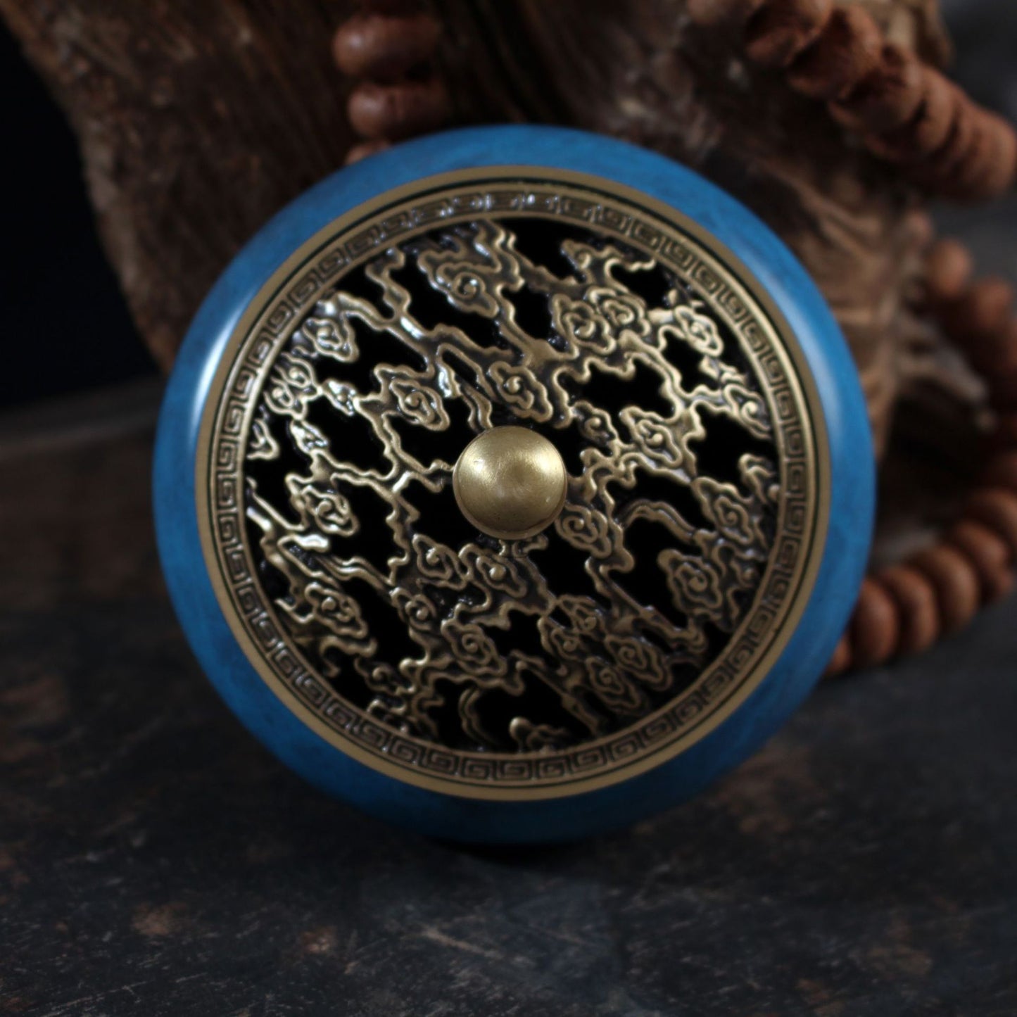 Pure Copper Burnished Blue Flat Chassis Incense Burner - The Number 1 Things