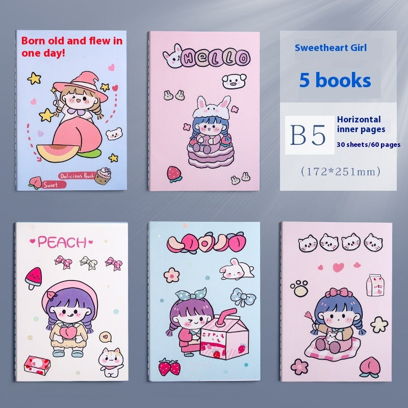 Notebook Thickened Practice Note Simple A5 Creative B5 Girl Heart - The Number 1 Things