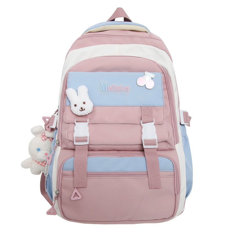 Fashion Color Contrast Schoolbag For Women - The Number 1 Things