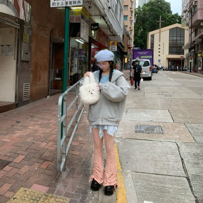 Cute Furry Puppy Portable Bowknot Bag - The Number 1 Things