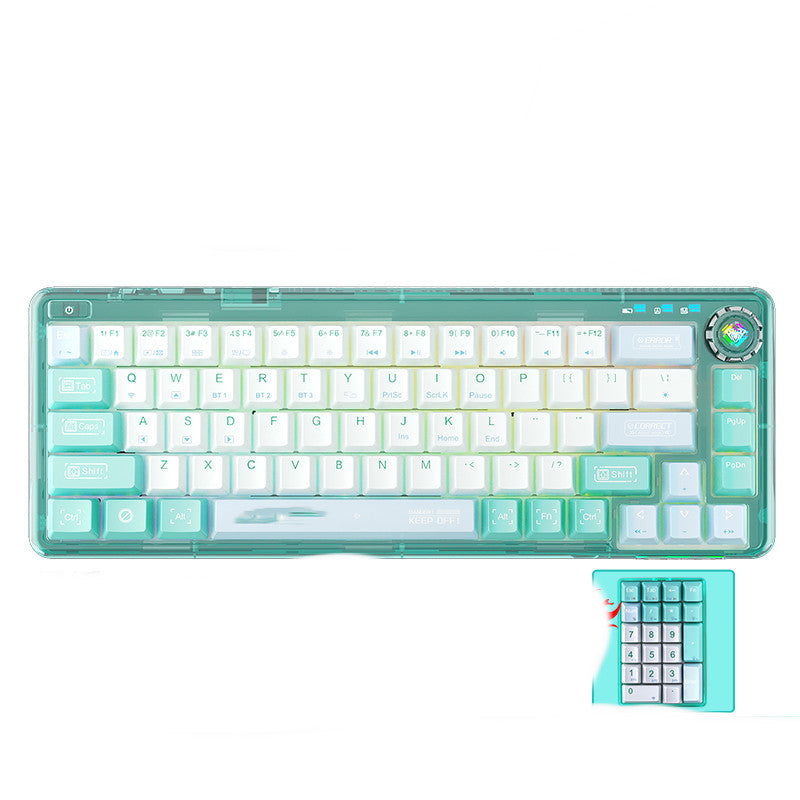 Bluetooth Mechanical Keyboard Transparent Case Hot-swappable Gasket Structure - The Number 1 Things