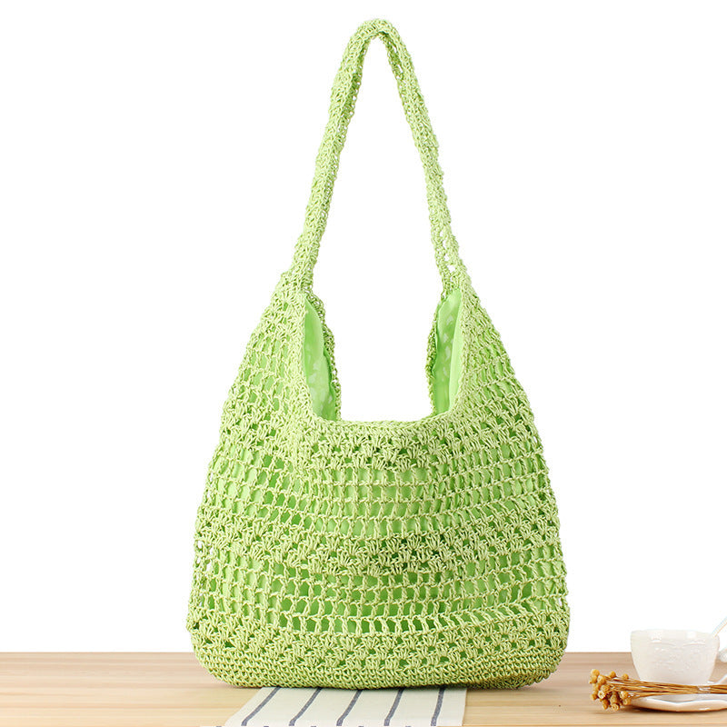 Large Capacity Hand-woven Simple Holiday Shoulder Bag - The Number 1 Things
