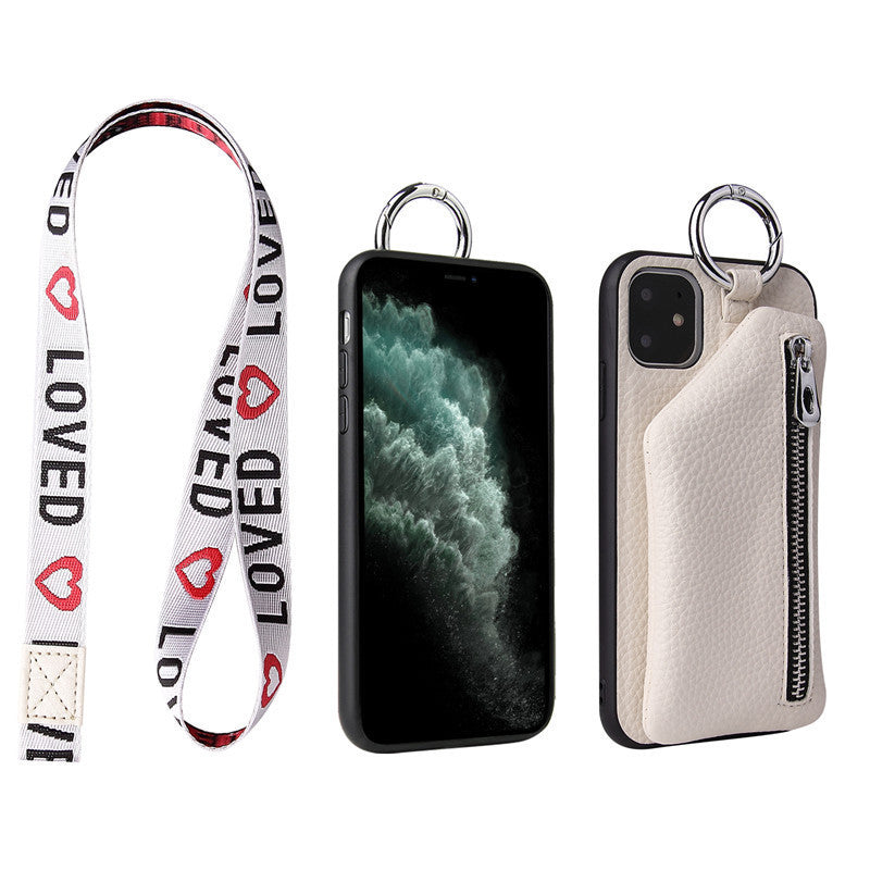 PU Leather Strap Cord Coin Purse Phone Cases Crossbody Neck Lanyard Wallet Cover - The Number 1 Things