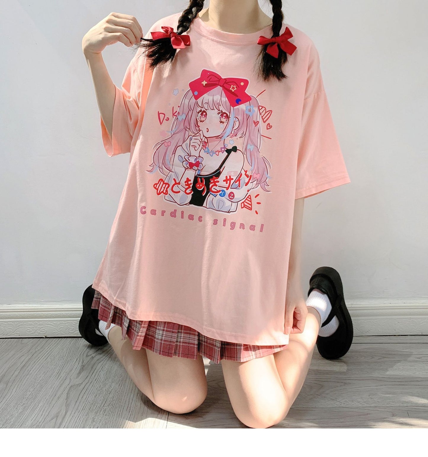 Short-sleeved T-shirt Female Summer College Style Comic Girl Loose - The Number 1 Things