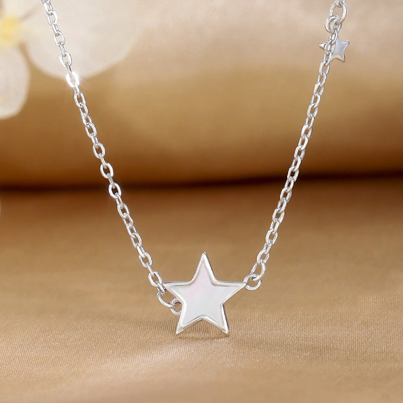 S925 Silver Shell Five-pointed Star Necklace Female Korean Style - The Number 1 Things