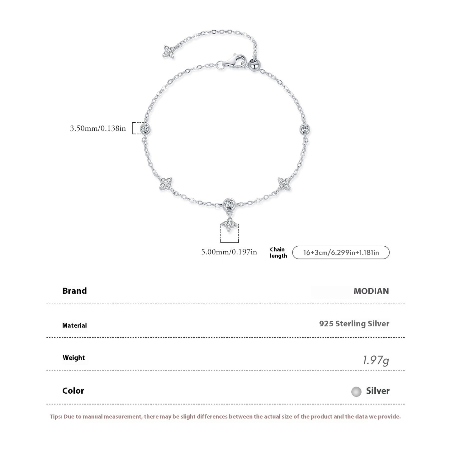 S925 Silver Four Leaf Clover Bracelet - The Number 1 Things