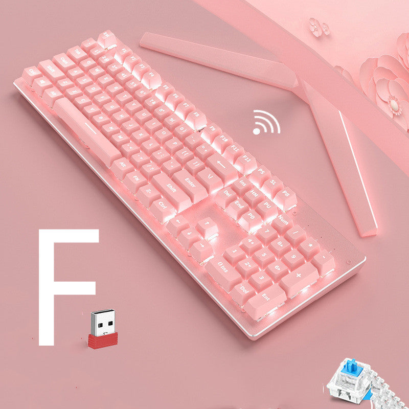 Wireless Mechanical Keyboard Mouse Set Game Office Retro - The Number 1 Things