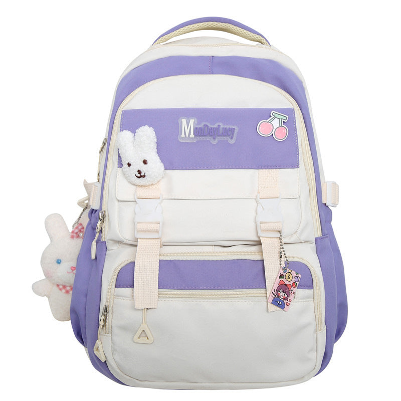 Fashion Color Contrast Schoolbag For Women - The Number 1 Things