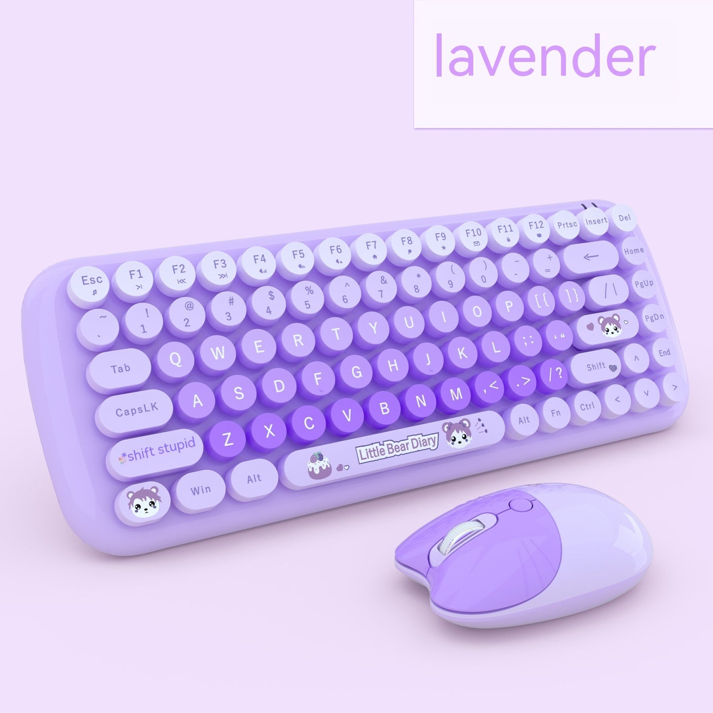Pink Mini Cute Cartoon Wireless Keyboard And Mouse Set - The Number 1 Things