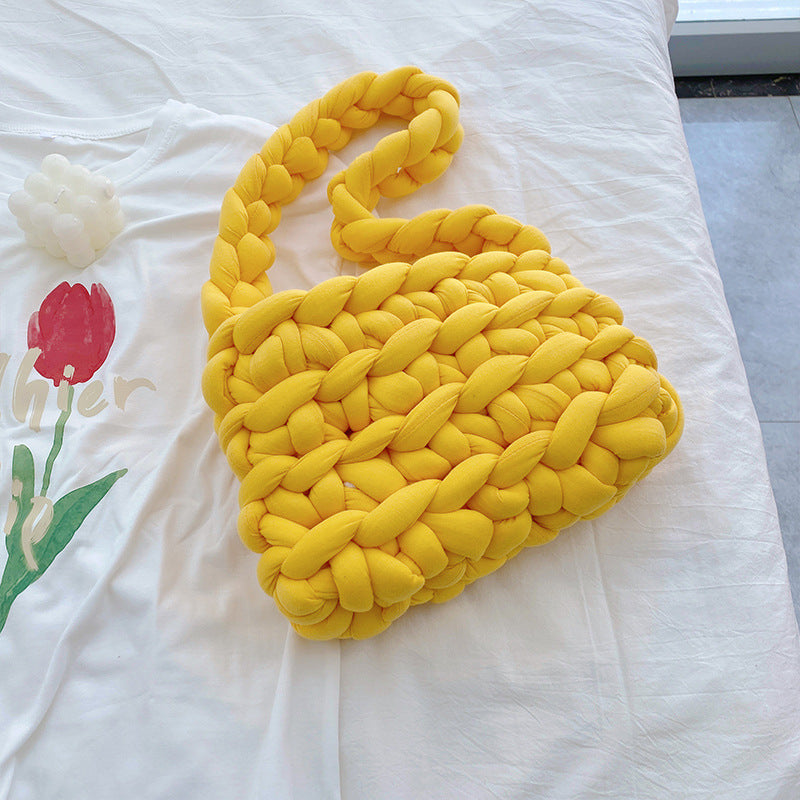 Icelandic Super Thick Wool Diy Hand Knitted Bag - The Number 1 Things