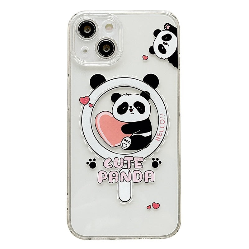 Cute Dinosaur Panda Magnetic Phone Case