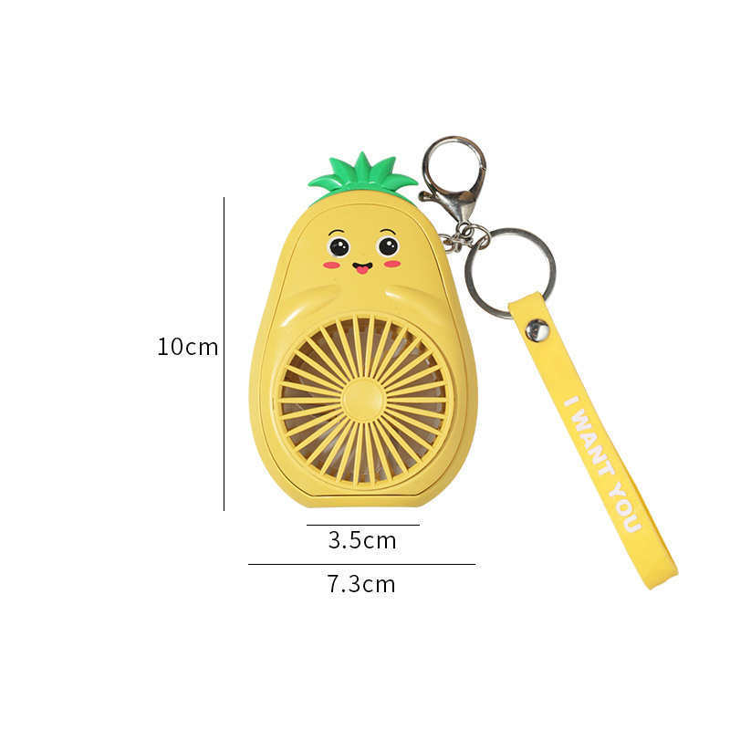 Cartoon Keychain Cute Fruit USB Charging Mini Fan - The Number 1 Things