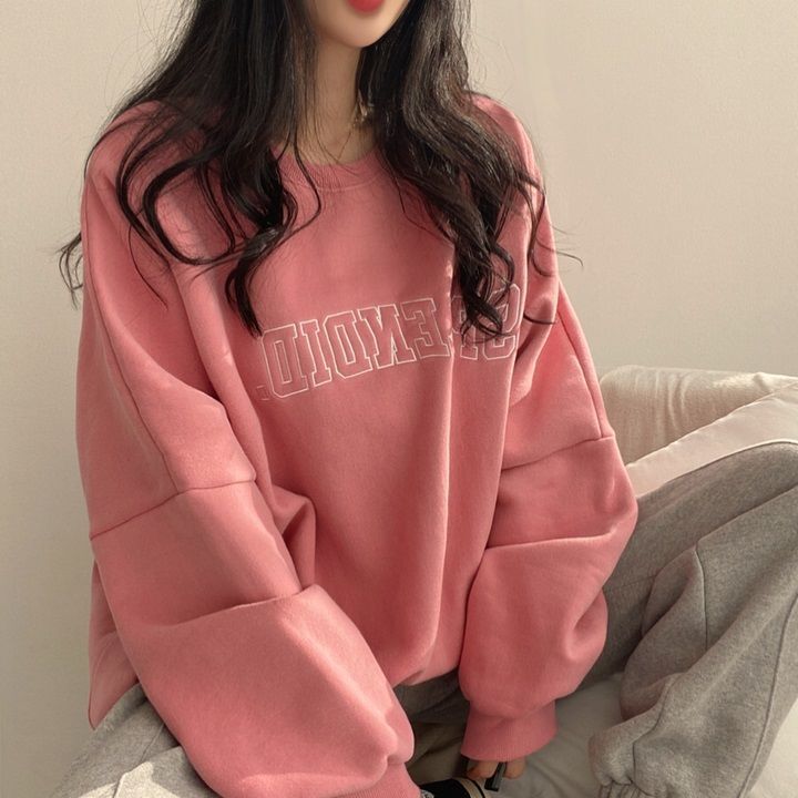 Fleece-lined Thickened High-end Sweater Female Student All-matching Long - The Number 1 Things