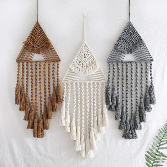 Handwoven Home Decor Triangle Dream Catcher Pendant - The Number 1 Things