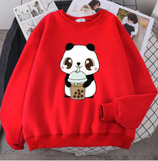 Plus Size Sweater Round Neck Printed Letters Loose Comfortable Top - The Number 1 Things