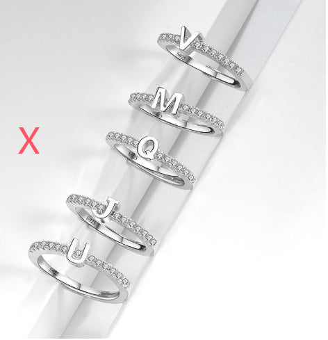 S925 Sterling Silver New Style Micro-inlaid Letters Ring - The Number 1 Things