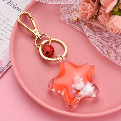 New Trendy Acrylic Five-pointed Star Keychain Boutique - The Number 1 Things