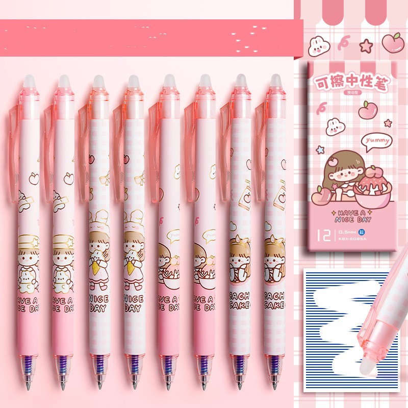 Elementary School Student Press Heat Erasable Gel Pen