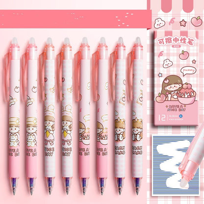 Elementary School Student Press Heat Erasable Gel Pen