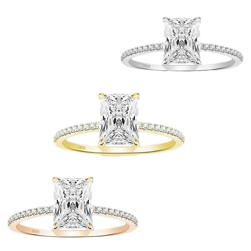 925 Silver Inlay Women's 3CT Rhinestone Ring - The Number 1 Things