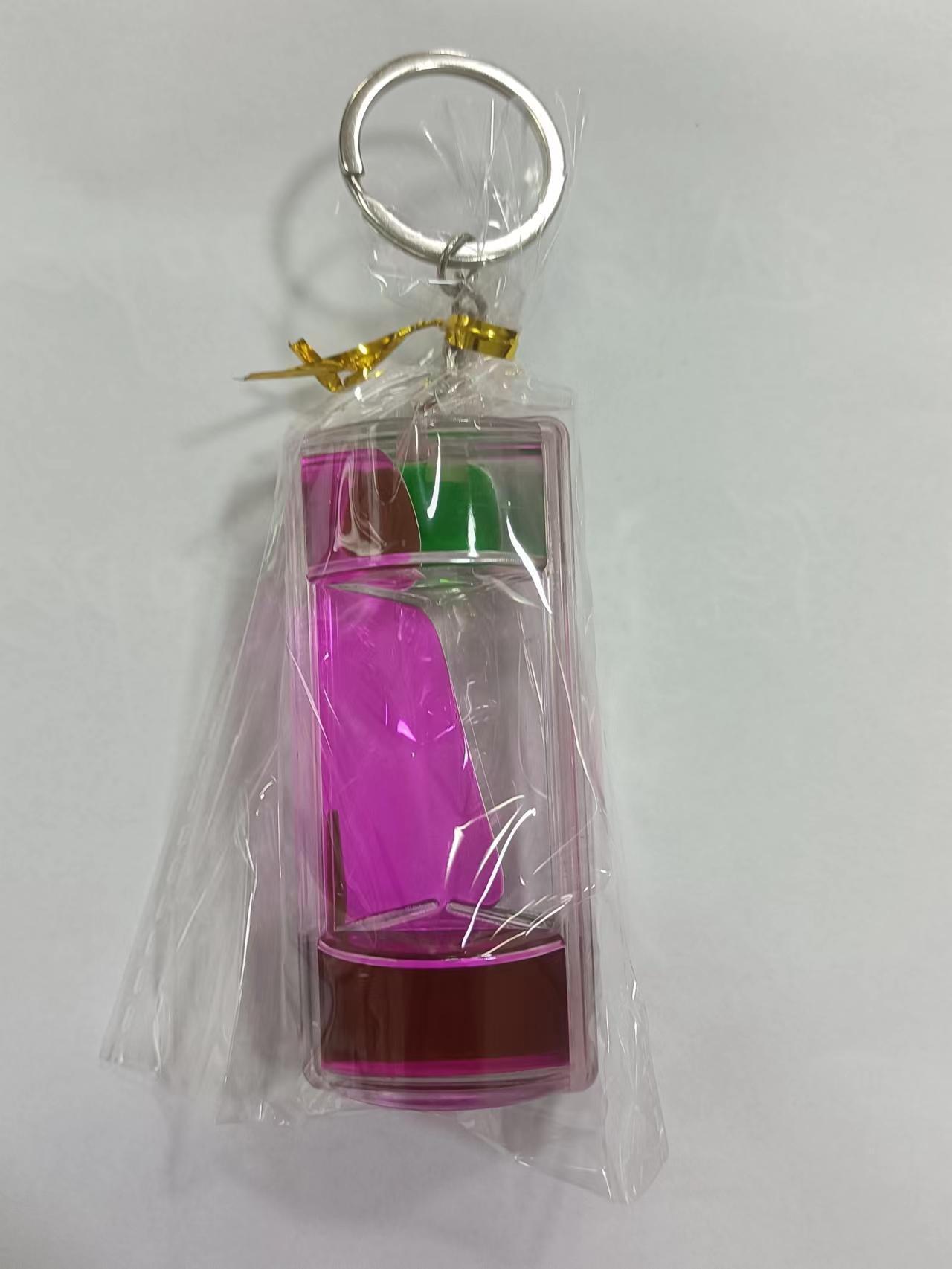 Creative Pressure Relief Double Color Liquid Oil Leakage Keychain Liquid - The Number 1 Things