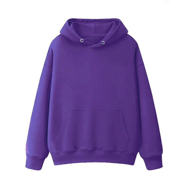 Combed Cotton Terry Hooded Sweater Solid Color Casual Men And Women Couple Style - The Number 1 Things