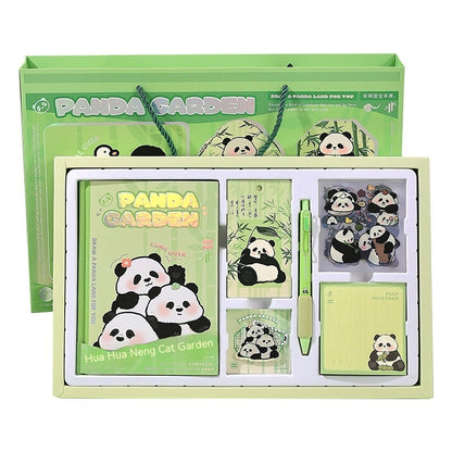 Flower Panda Series Hand Account Gift Box Stationery Suit