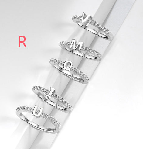 S925 Sterling Silver New Style Micro-inlaid Letters Ring - The Number 1 Things