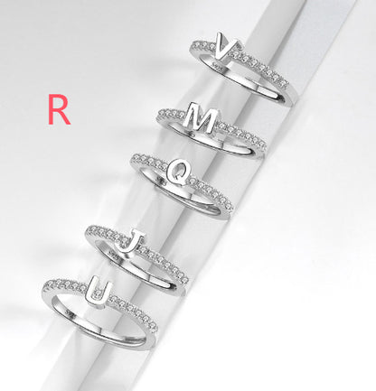 S925 Sterling Silver New Style Micro-inlaid Letters Ring - The Number 1 Things