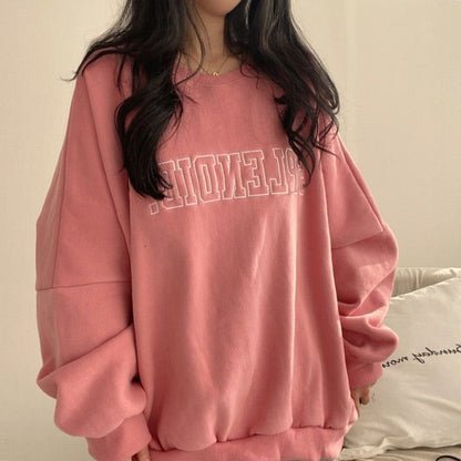 Fleece-lined Thickened High-end Sweater Female Student All-matching Long - The Number 1 Things