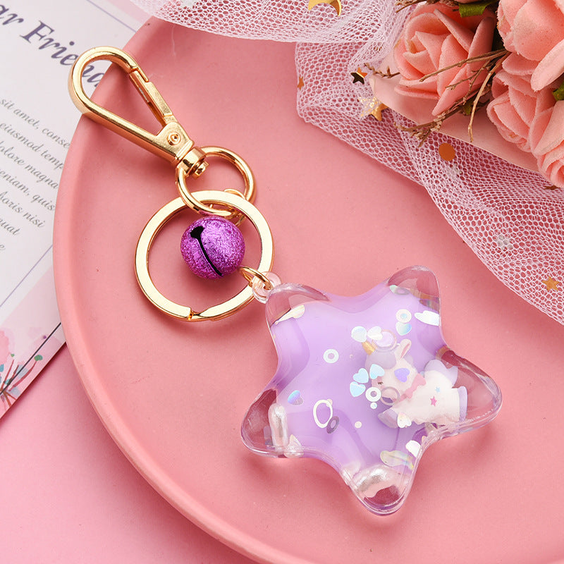 New Trendy Acrylic Five-pointed Star Keychain Boutique - The Number 1 Things