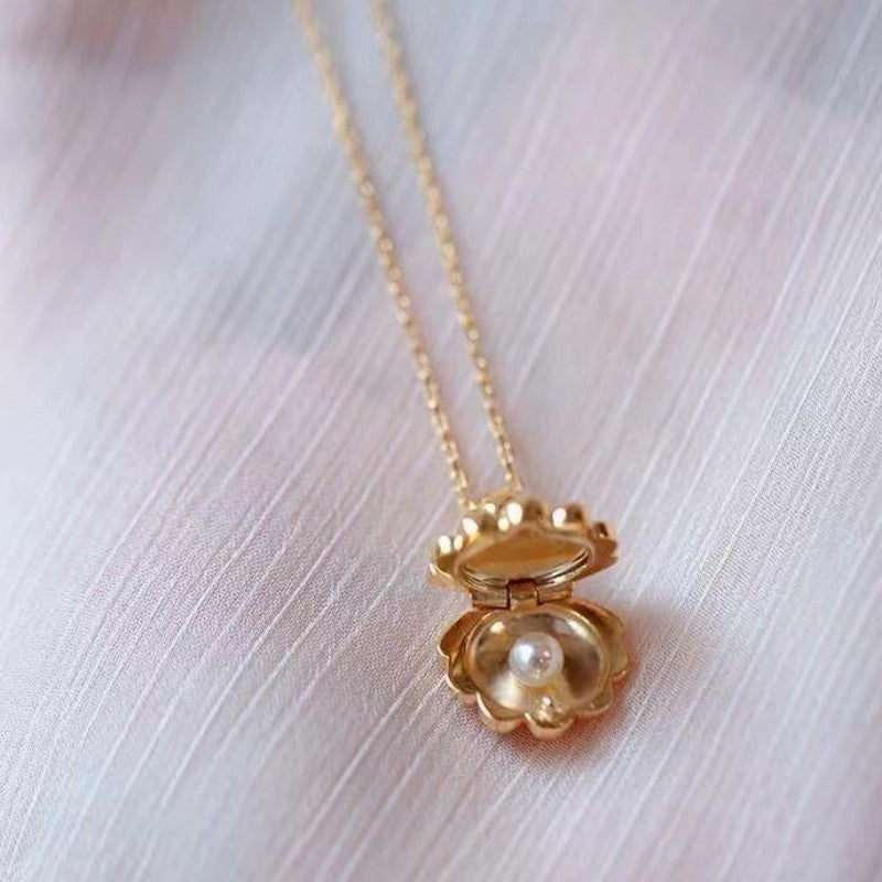 Retro Marine Freshwater Pearl Phase Box Clavicle Chain Female - The Number 1 Things