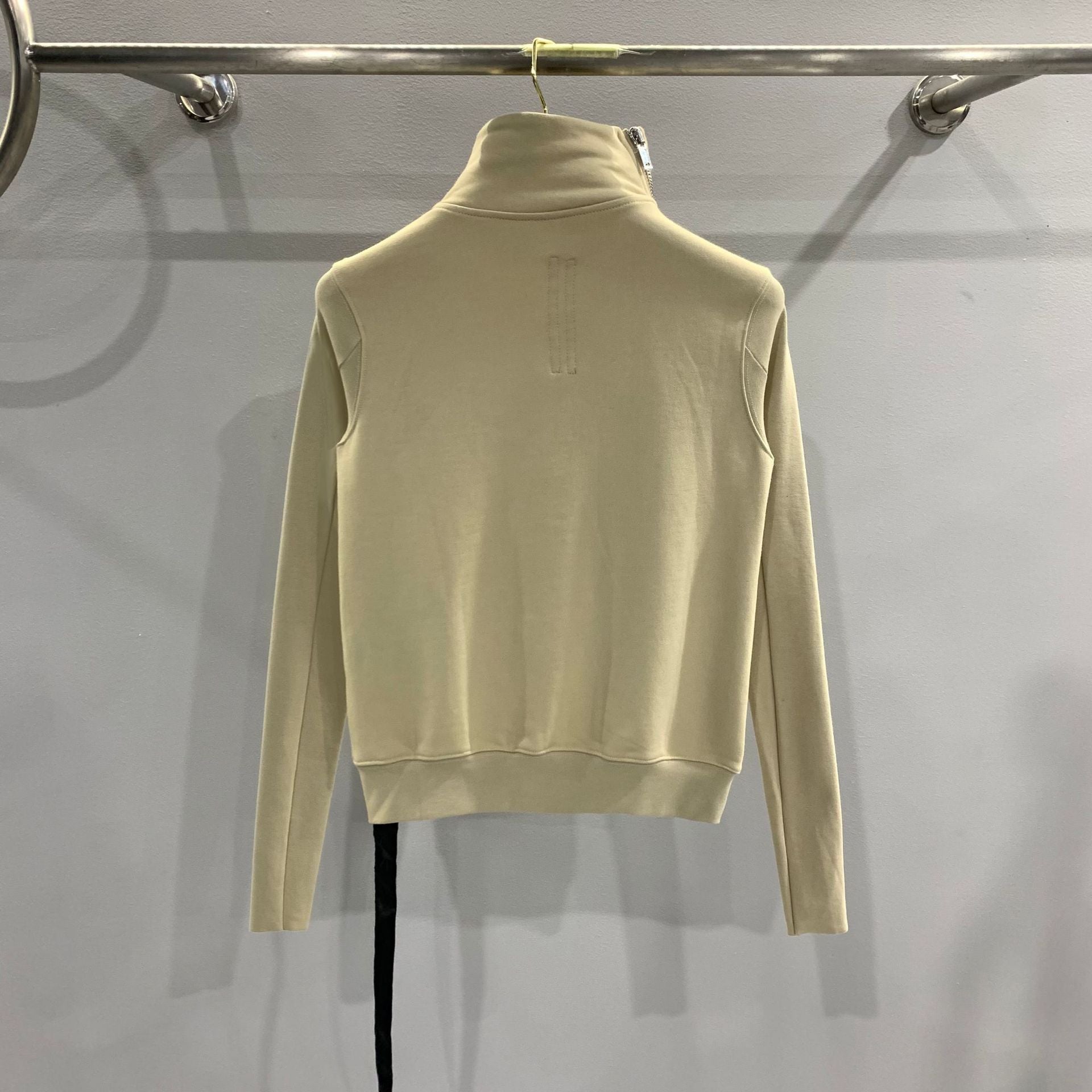 Women's Dark Style Oblique Zipper Turtleneck Cotton Brushed Sweater Coat - The Number 1 Things