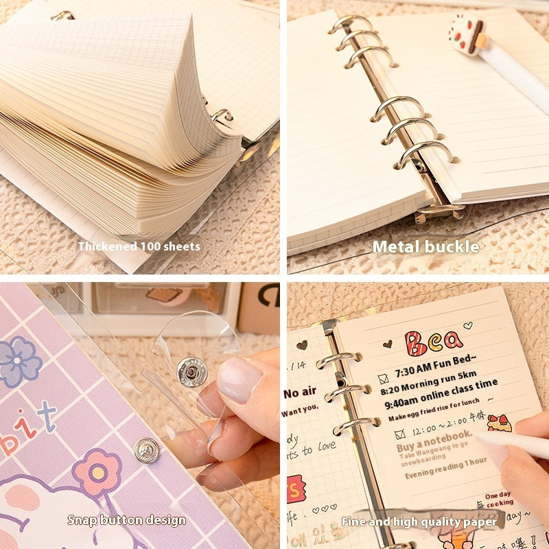 Cartoon Loose Spiral Notebook Cute Accounting Girl Heart Journal Book - The Number 1 Things