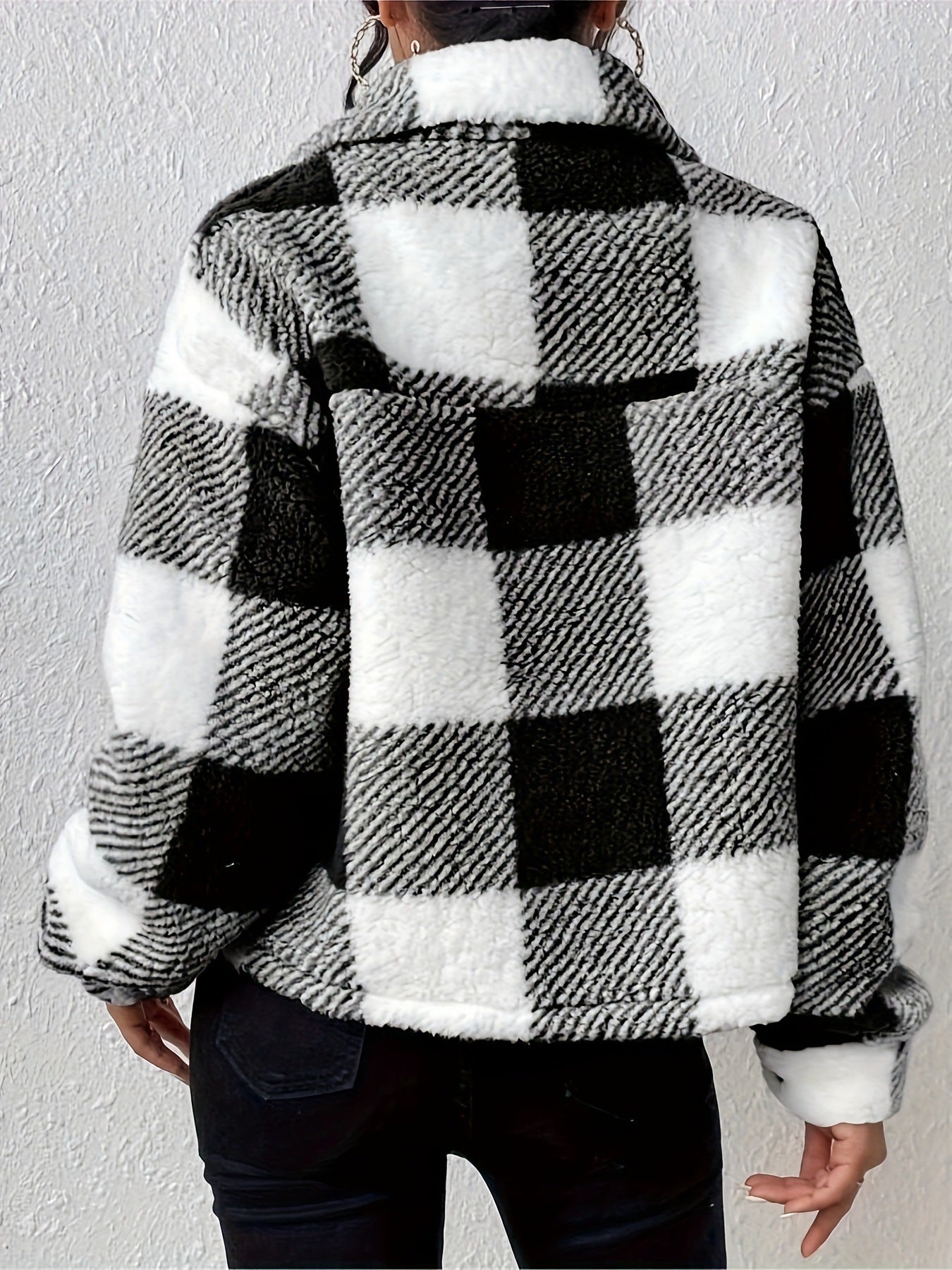 Checked Jacket For Women